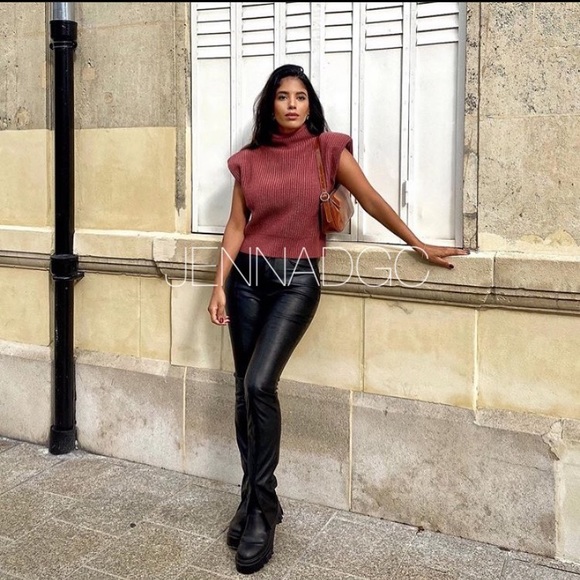 NWT Zara shoulder pad knit top - Picture 11 of 16